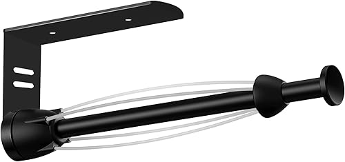 Clatwing Soporte para toallas de papel soporte para toallas de papel con una sola mano para debajo del gabinete con amortiguación soporte para