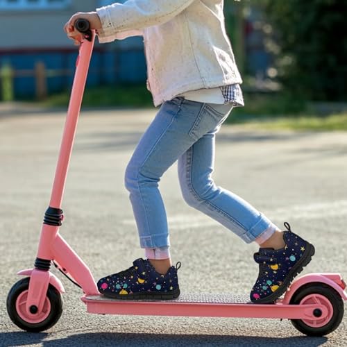 Little Kid Shoes for Boys & Girls Breathable Tennis Running Sneakers for Kids Galaxy Space Planet Pattern4