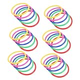 POPETPOP 48pièces Cercles De Lancer Plastique Anneaux Épais pour Jeux Jouet Extérieur p...