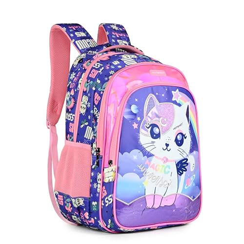Image of HOT SHOT UNIVERSE CAT 1822|school bag for girls|bag for girls |kids school bag|18 INCH|water resistant|32L kids backpack