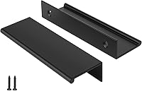 Vista 50 de Peaha Paquete de 30 manijas de gabinete de cocina de 5 pulgadas, tiradores negros para cajones de tocador, borde de puerta, tiradores de dedo