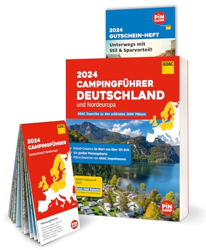 ADAC Campingführer Deutschland/Nordeuropa 2024: Mit ADAC Campcard, Planungskarten und...