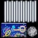 Knicklichter Kinder Party Set Weiß,100 Stück Leuchtstäbe Kinder+100 Verbinder,Schwarzlicht Deko Brillen&Armreifen Für Halloween,Weihnachten, Geburtstage,Hochzeit,Neon Leuchtstäbe Party Accessoires Set