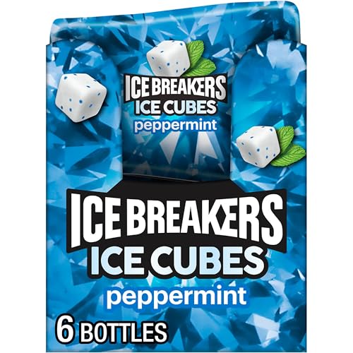 Ice Breakers FRG023 Ice Cubes Peppermint Sugar Free Chewing Gum Bottles cover