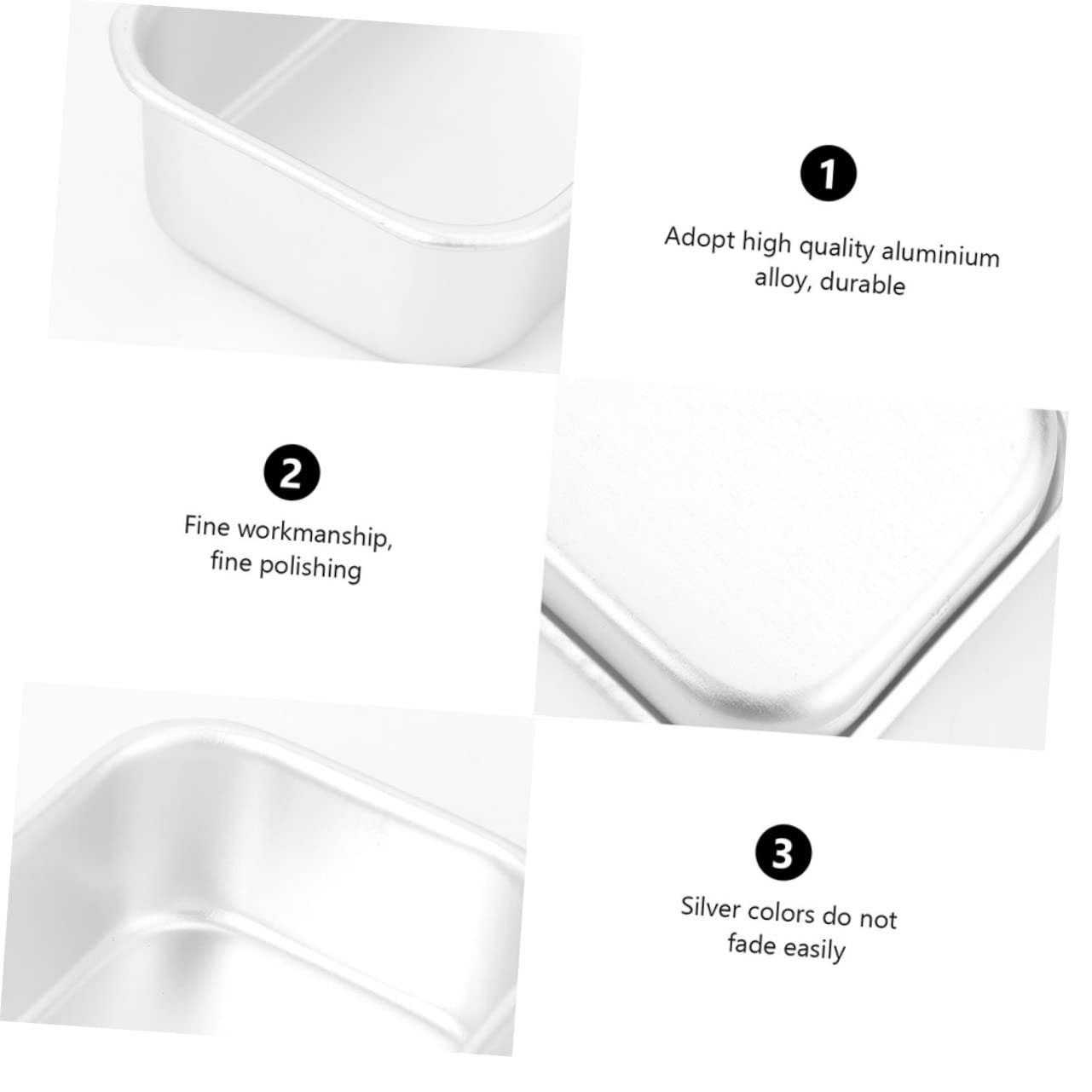 Abaodam 6pièces Moules à Gâteau Créatifs Aluminium Antiadhésif Pour Cuisson De Et Gâteaux Outils De Boulangerie Pratiques Et Résistants à Haute Température