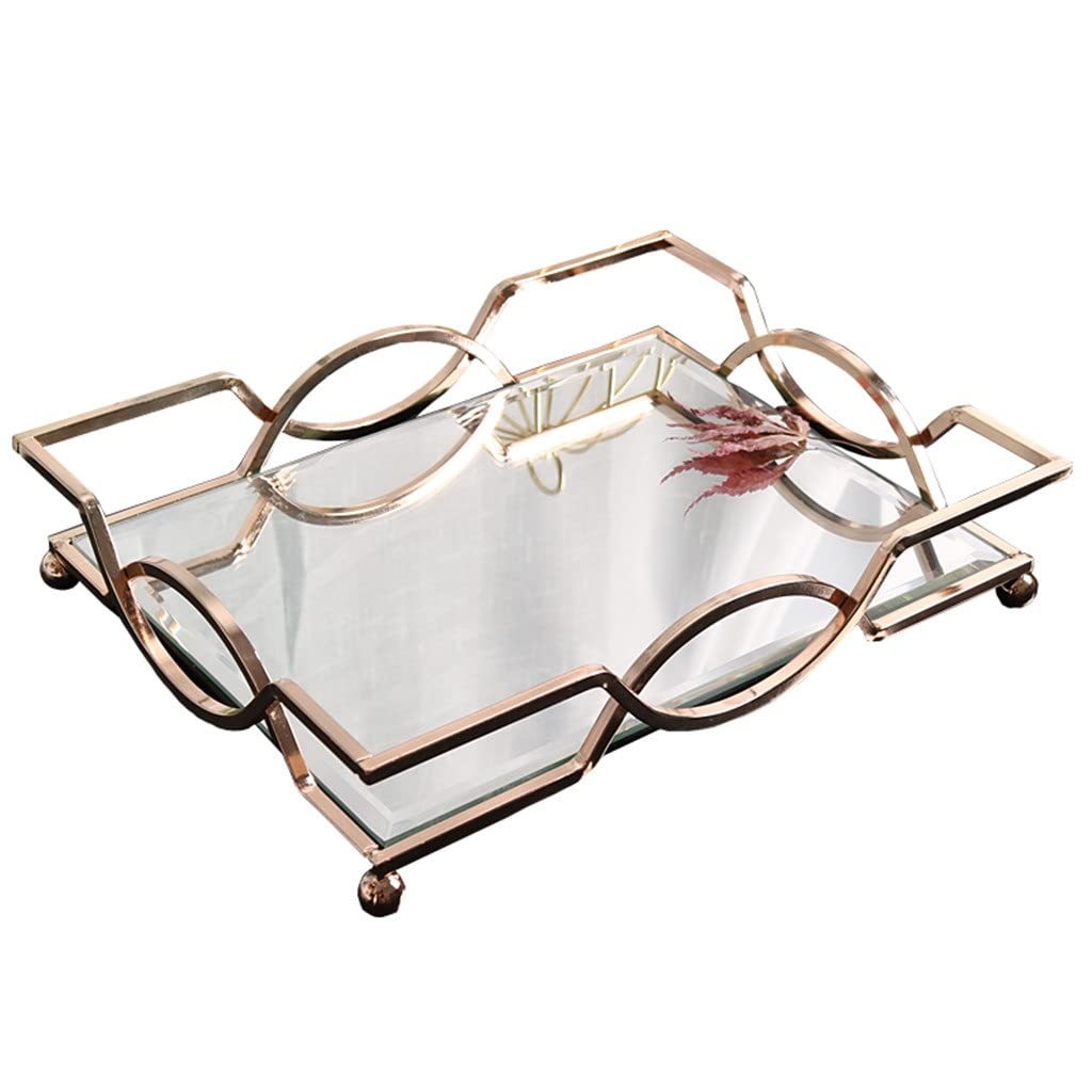 Plateau de rangement nordique pour salle de bain et salon chic