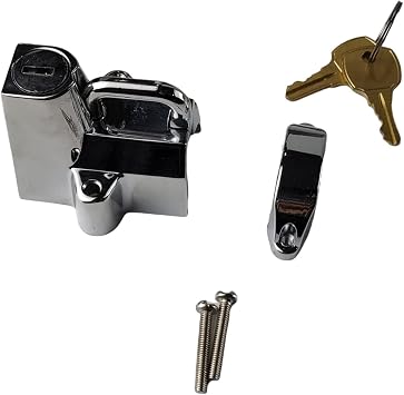 7/8" to 1 1/4" 25mm Motorcycle Helmet Lock Compatible for Harley Chrome 1 Inch,74937S2,45732-86