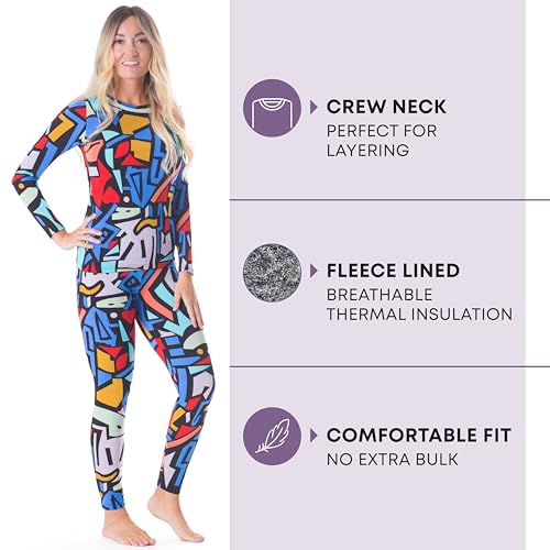 Image of Rocky Thermal Underwear For Women (Thermal Long Johns Set) Shirt & Pants, Base Layer w /Leggings /Bottoms Ski /Extreme Cold