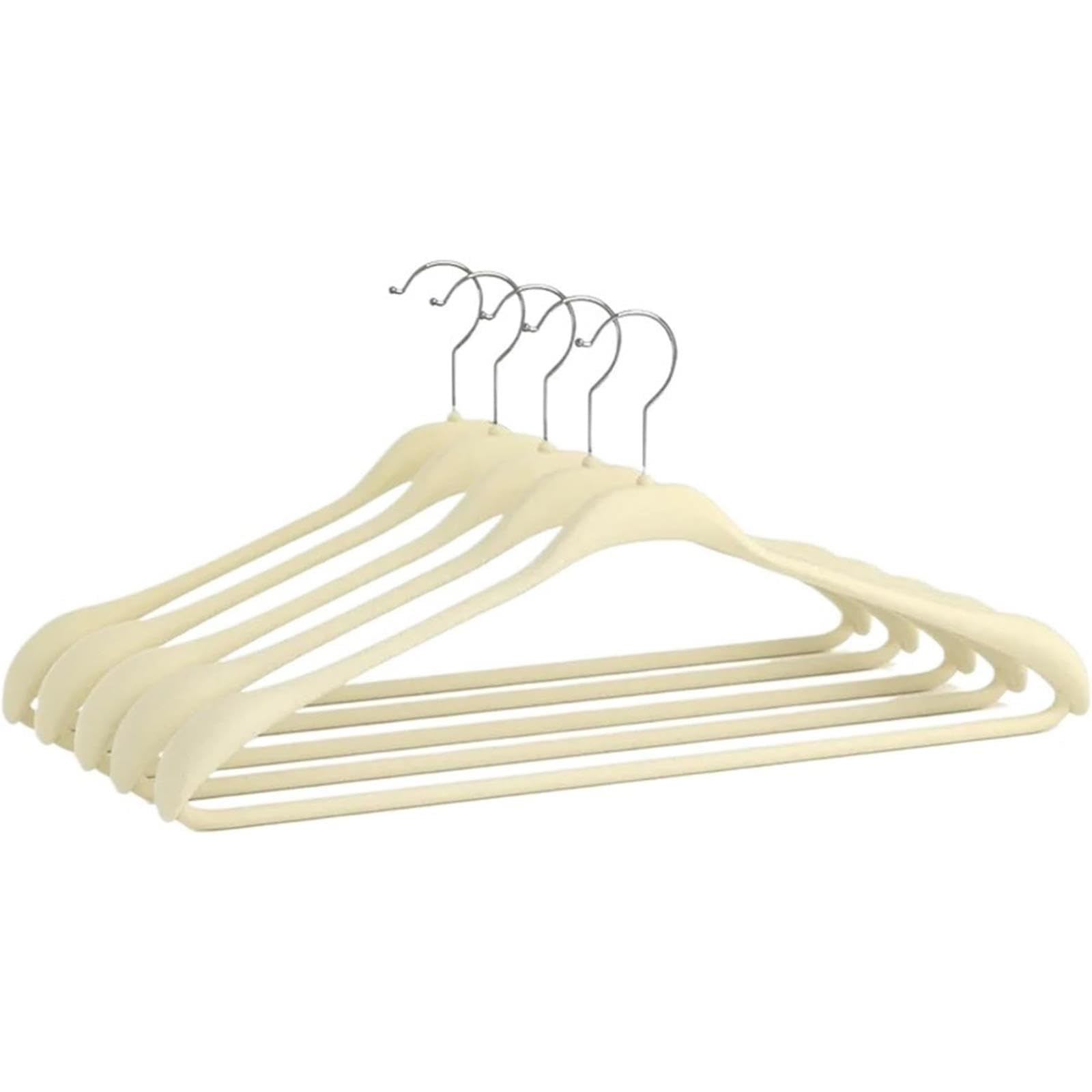 Perchas de Terciopelo Ahorran Espacio, Perchas Antideslizantes con Hombros Anchos y Acabado, Perchas Robustas Versátiles Multiusos Resistente y Ligero, para Prendas Superiores