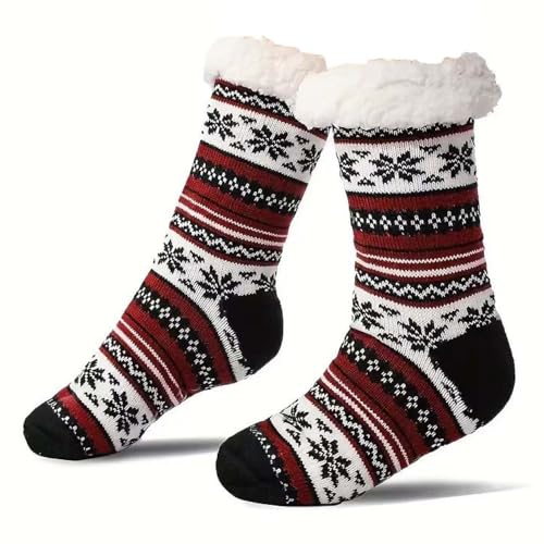 Cozy Slipper Fuzzy Socks - Easter Basket Gifts for Adults, Gifts for Mothers Days, Warm & Non-Slip Winter Cabin Home Socks