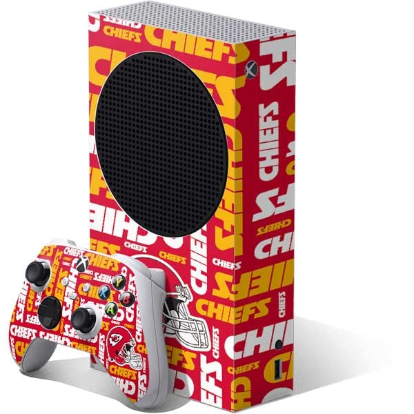 Skinit Decal Gaming Skin Compatible with Xbox Series S Bundle - Officially Licensed NFL Kansas City Chiefs Red Blast Design