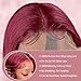 Alimoonbeam 28 Inch 99J Burgundy T Part Lace Front Wigs Human Hair Red Burgundy Wig Human Hair HD Body Wave Lace Front Wigs 181 Density Pre Plucked Lace Frontal Wigs for Women