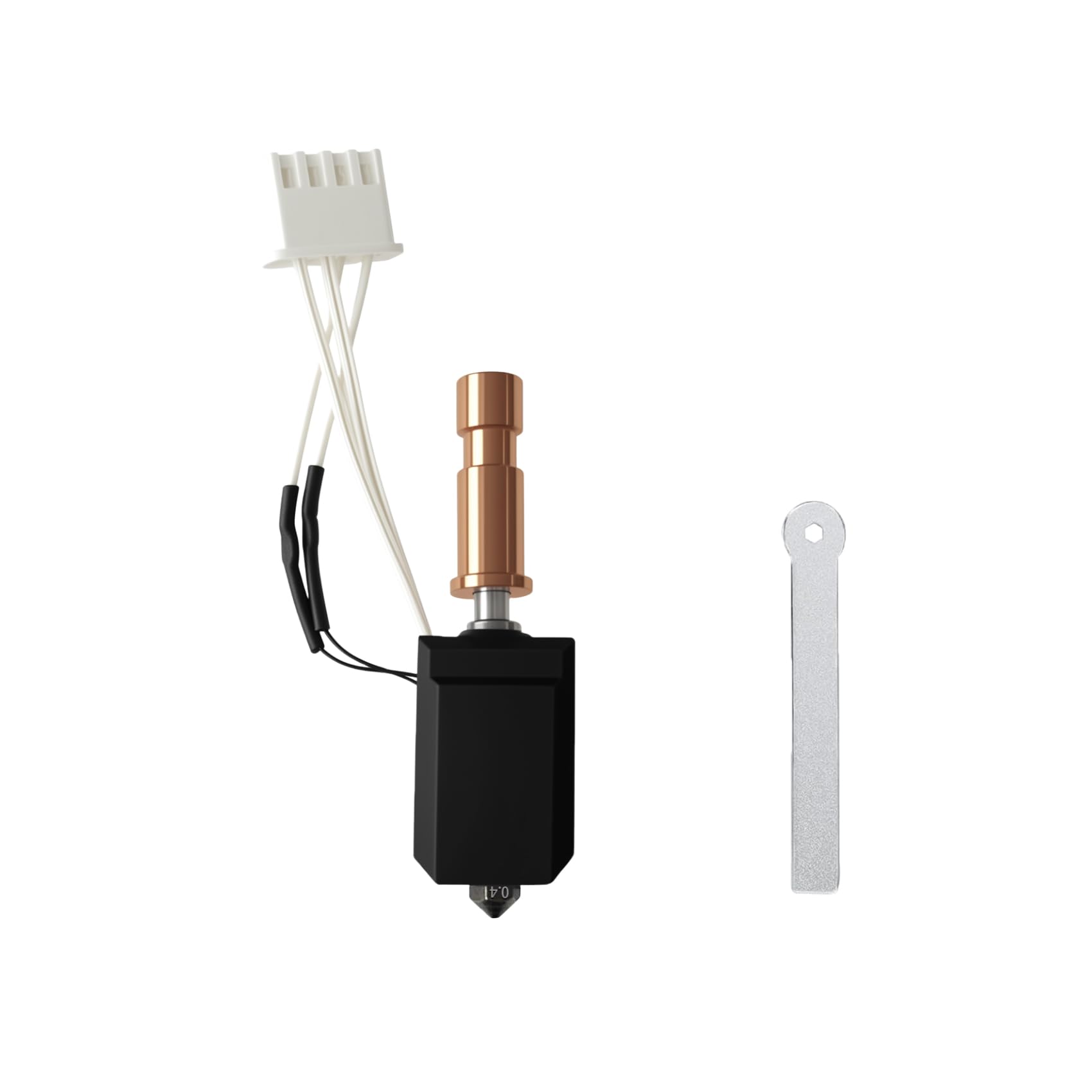 - 0.4MM Ceramic Hotend for Kobra S1 Combo, Extruder Print Head Hot End Kit Heater Block 200K Heating Rod Thermistor for Anycubic Kobra S1