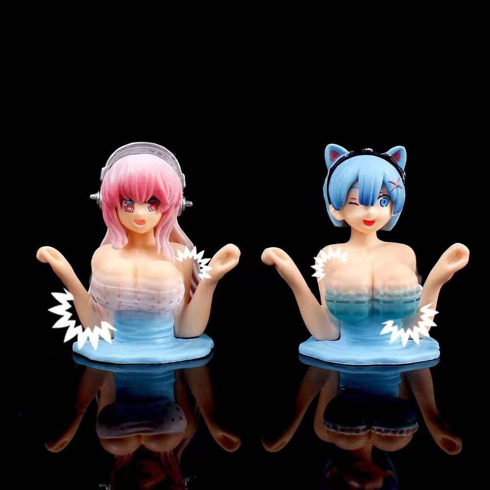 【マリン♡さま】girl ornament ୨୧ .·*°あったかコートの女の子 Shaking Chest Car Ornaments,2023 Kawaii Shaking Chest Ornaments