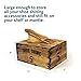 Old & Bold Vintage Wooden Shoe Shine Box With Foot Rest - Rustic Wood Box Perfect for Jewelry and Antiques - Gentleman’s Box