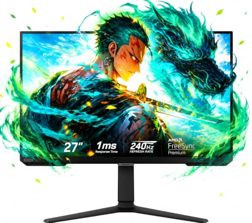 Image of Samsung 27 inch Odyssey FHD Gaming Monitor | 240Hz, 1ms | AMD FreeSync Premium, NVIDIA G-Sync Compatible | HDR 10, 400Nit, IPS Panel | Ergonomic Stand | W /HDMI