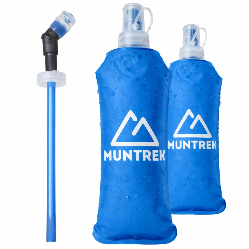 Soft Flask 500ml Pack de 2 con Pajita Extensible, Botellas Flexibles para Trail Running, TPU Sin BPA (Rosa) — view 7
