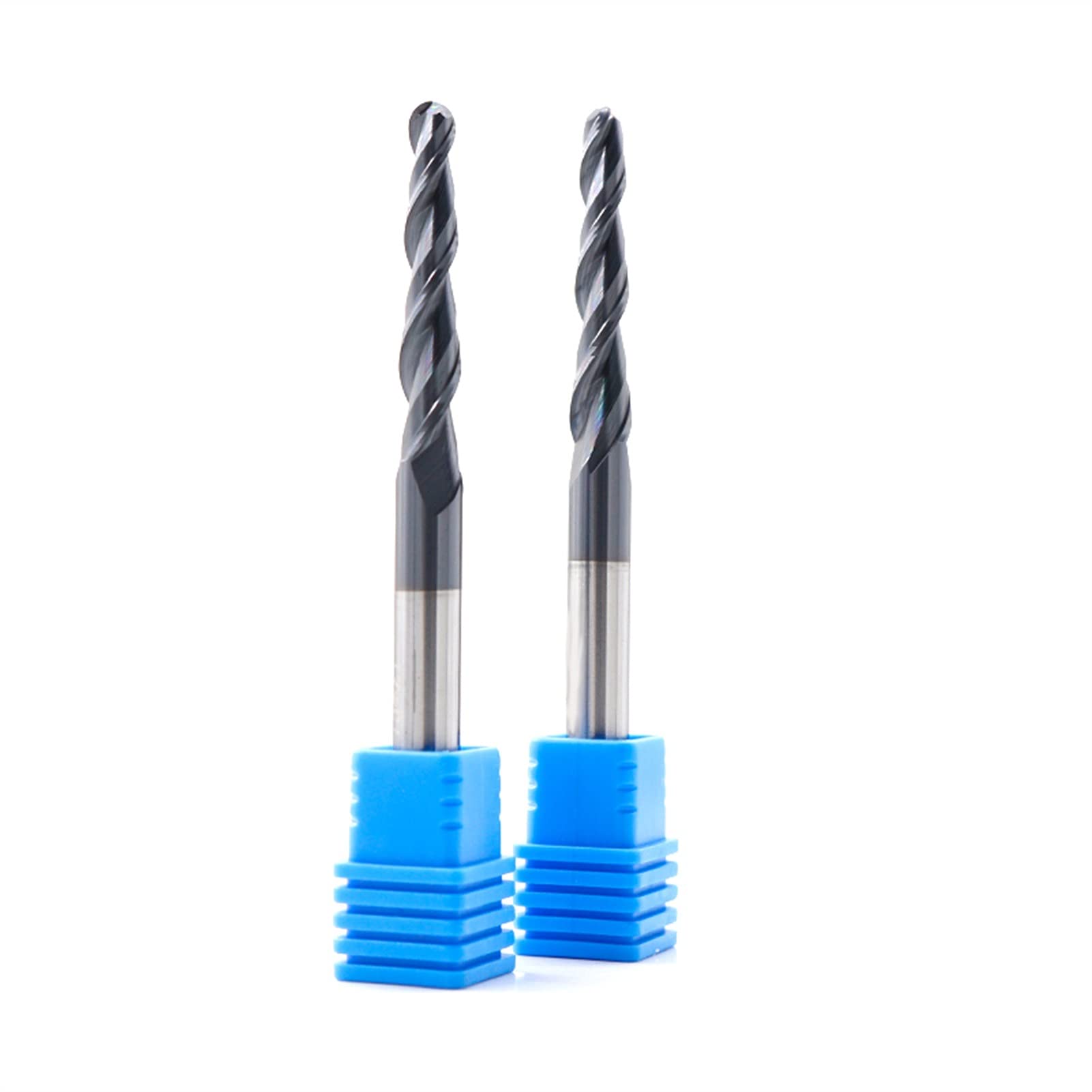 Hartmetall-Kugel-Nase verjüngende Endmühle 3,175mm 4mm 6mm 8mm-Router-Bit CNC-Holz-Frässchneider Schaftfräser JIYAMI'EN EL (Größe : R1X60XD8X100L)