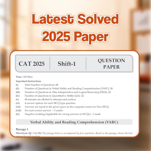 Image of Oswaal CAT | COMMON ADMISSION TEST | 9 Years' (Year-wise) | Solved Papers | Shift-Wise 2017-2025 (VARC, DILR & QA) (For 2026 Exam)