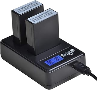 Pickle Power 2-Pack LP-E17 Replacement Battery and LCD Display Dual USB Charger for Canon Rebel SL2, T6i, T6s, T7i, EOS M3, M5, M6, EOS 200D, 77D, 750D, 760D, 800D, 8000D, KISS X8i, RP