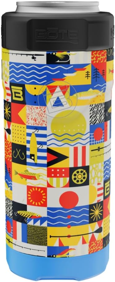 BOTE MAGNEPod Drinkware MAGNEChill Slim Can Cooler Keeps Beer Soda Cold Insulated Attach Magnetically to Compatible SUPs Kayaks Floats Multiple Colors