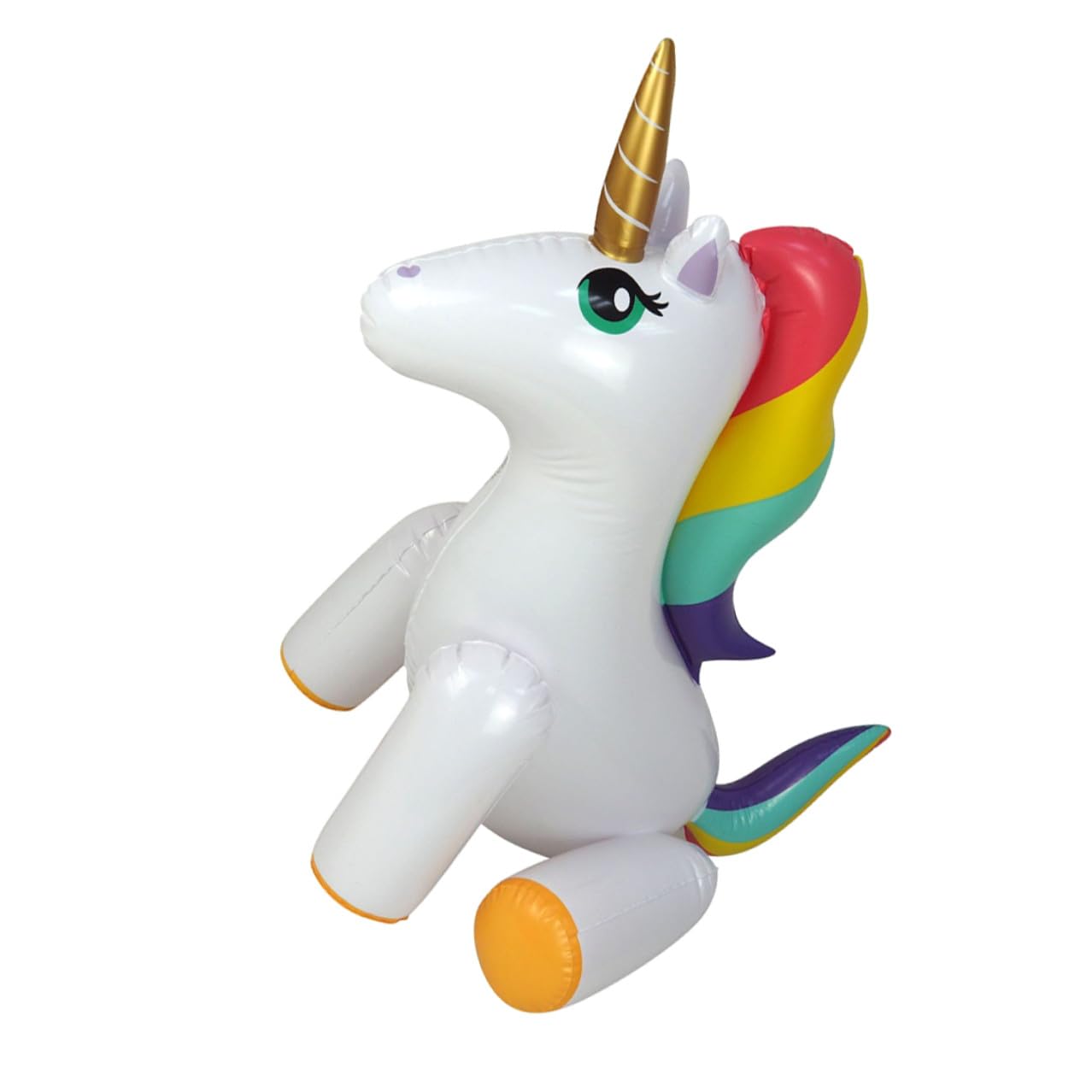 Giocattolo Gonfiabile Unicorno Spruzzatore in Pvc per Ragazzo Ragazza | Vacanze Estive, per Giochi All'aperto in Giardino e Feste, Design Simpatico Aspetto Bello