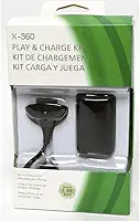 Kit Bateria + Cabo Carregador Controle Xbox 360 Fat E Slim