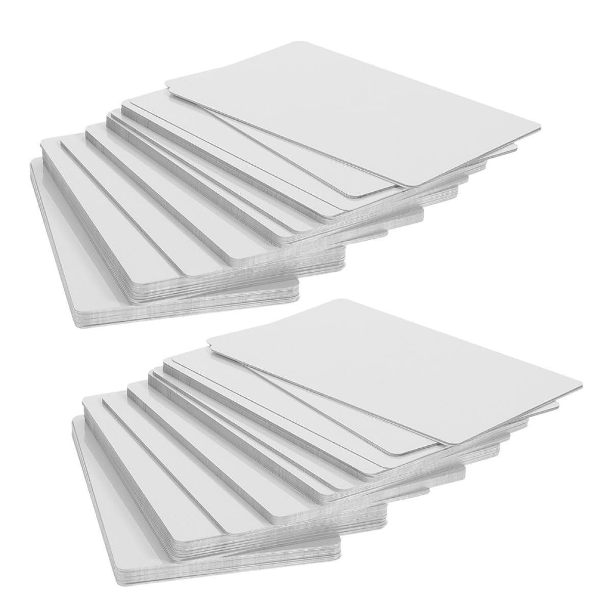Tarjetas de Visita de Metal en Blanco 200 Piezas, Aleación Metálica