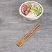 Restaurantware 10 Inch All-In-One Chopsticks With Fork 100 Multi-Functional Chopstick Utensil Combo - Durable Sustainable Bamboo Fork Chopsticks For Home Travel Or Take Out