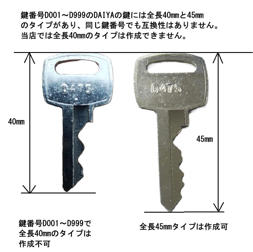 Amazon.co.jp: DAIYA ダイヤ 合鍵 鍵番号打刻 スペアキー ロッカー