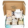 Birthday Gift Baskets for Women, Handmade Lavender Gift Box, Natural Relaxing Spa Self Care Package for Women 10 Pc, Spa…