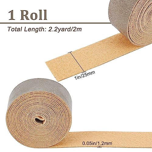 GORGECRAFT 1" Wide Flat Grey Leather Strips 79" Long Faux Grain Buffalo Leather Strap 1.2mm Thick Matte Single Sided Leather Supplies Faux Cord for Craft Diy Projects Jewelry Bracelets Necklace Making - Image 2