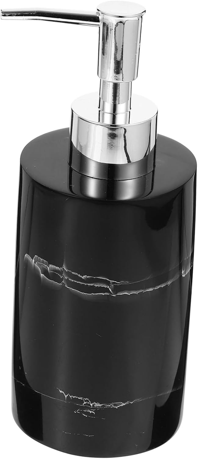 Amosfun 3pcs Bathroom Accessories Marble Soap Dispenser Pump Press Pump Bottle for Home Use