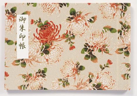 みおつくし横丁 御朱印帳|見開きサイズ|フィルム式で出し入れ簡単|差し替え可能・保管に最適|きよら 華 高潔秋菊(こうけつしゅうきく) 白菊(しらぎく)