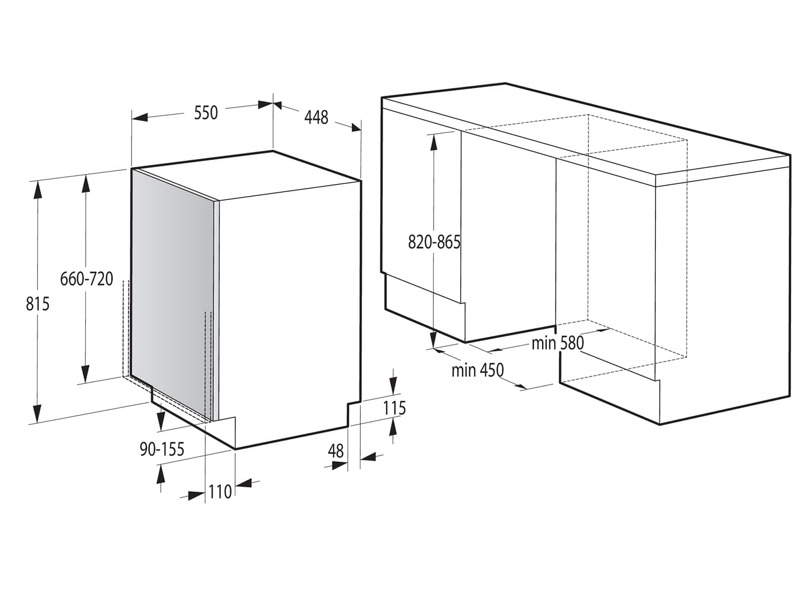Gorenje GV 561 D10 - Lavavajillas totalmente integrado, 45 cm, 11 cubiertas, 3 cestas, 5 programas, motor inverter, SpeedWash, función 3 en 1, TotalDry, protección completa contra desbordamiento