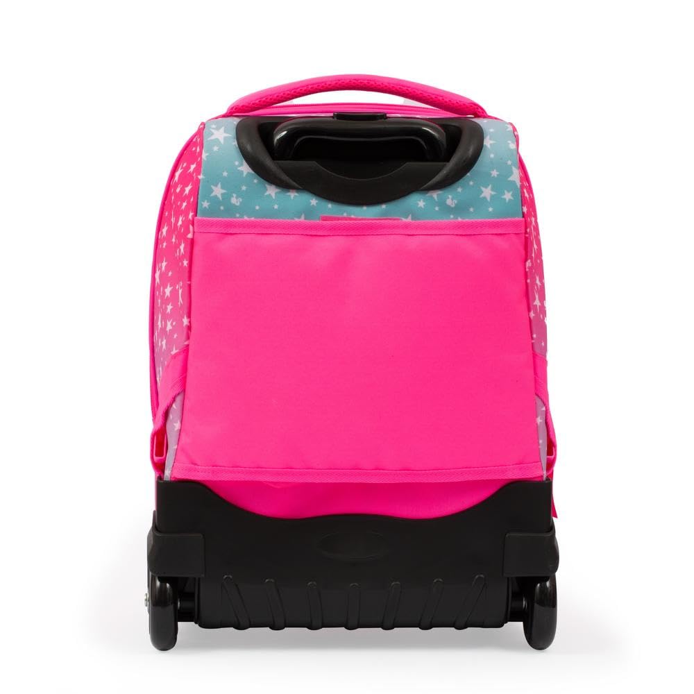 Giochi Preziosi Barbie - Trolley 2 Ruote Tasca Frontale E Interna,Maniglia In Tessuto E Telescopica,Ruote Carrello Rinforzate E Copriruote Sagomate Dim 34X47X23 capacità Lt 36