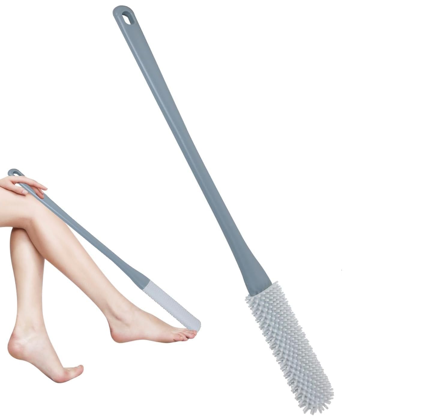 Toe Gap Cleaning Brush for Feet | Long Handle Foot Scrubber Bath Brush with Soft Bristles | Easy Shower Foot Cleaner for Seniors, Elderly-image-31