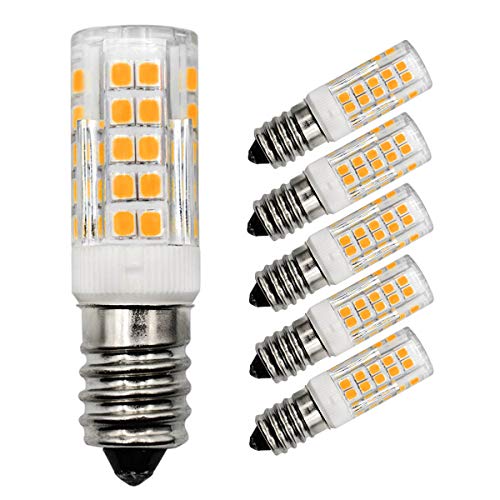 BROLSKUN Dimmbar E14 LED Lampen Kein Flackern 4W ersetzt 40W Halogenlampen warmweiß 3000K 350 lumens 360°Abstrahlwinkel AC 220-240V(5er-Pack)[MEHRWEG] Cover