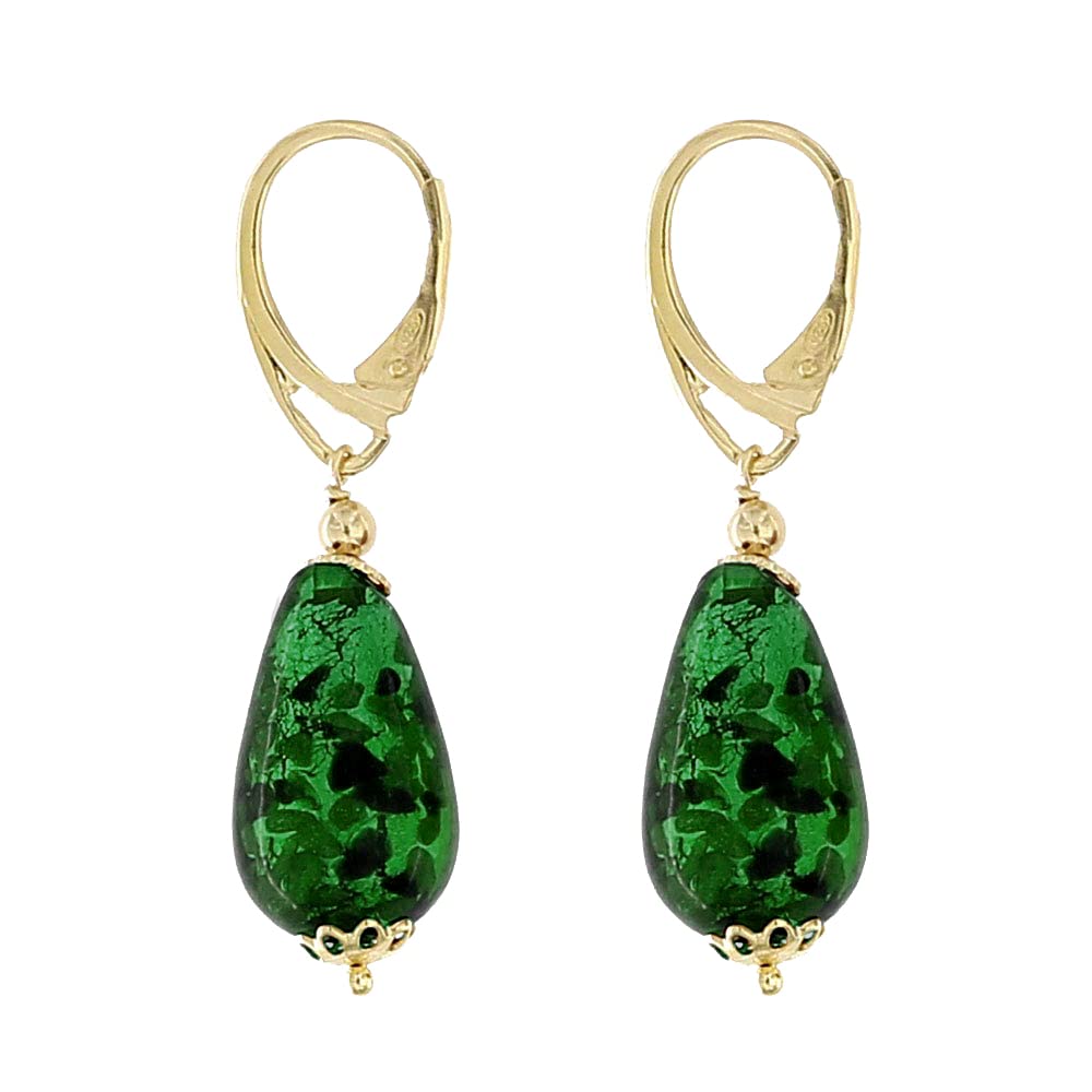 Venetiaurum - Orecchini per Donna con Perle a Goccia in Vetro Originale di Murano e Argento 925 - Gioiello Made in Italy Certificato