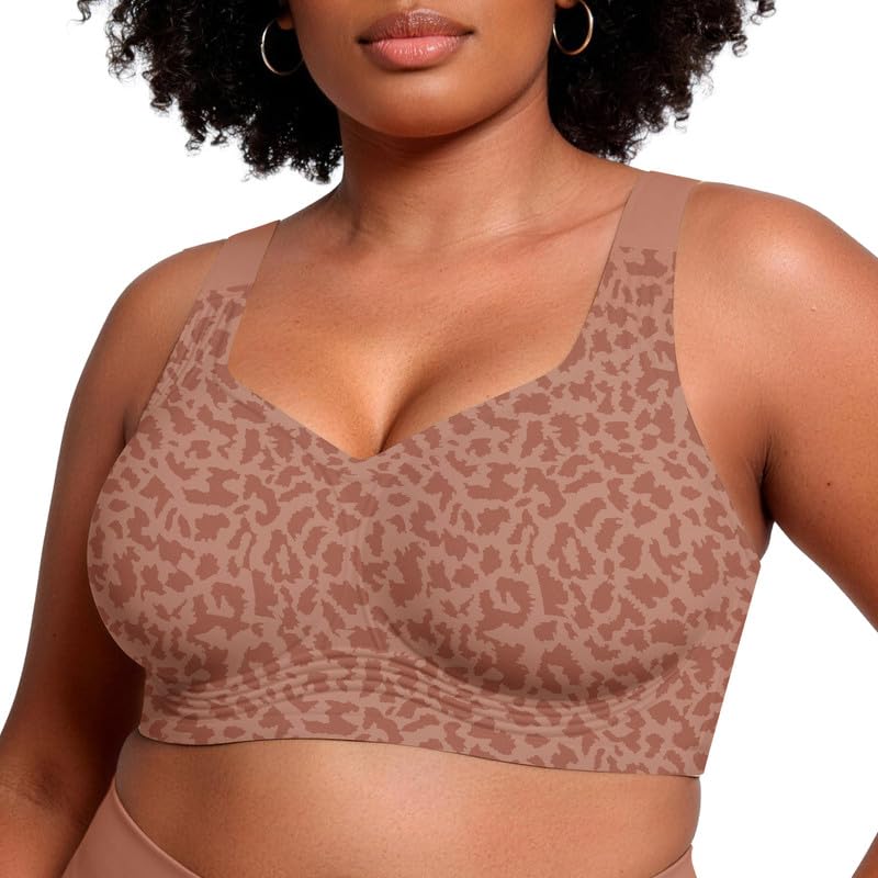 Image of ProKloud Jelly Bras for Women No Underwire Wireless Bra with Support and Lift Full Coverage Plus Size Comfy Seamless Bra
