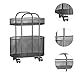 Ioensy Mobile Book Cart with Wheels for Storage in Bathroom and Bedroom