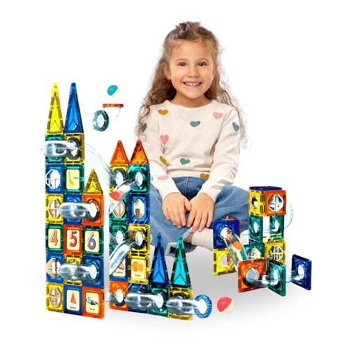 Blocos Magneticos Infantil 97 Peças Kidino Brinquedo Magnetico Blocos de Montar Imã Interativo Infan