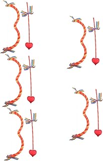 Sewroro 5 Conjuntos De De Cupido Adereço Arco De Cupido E Adereço De Foto De Cupido Acessórios De Cupido Asas De Cupido E Kit De Arco Brinquedo De Jogo Cupidos Arco Bebê Cosplay