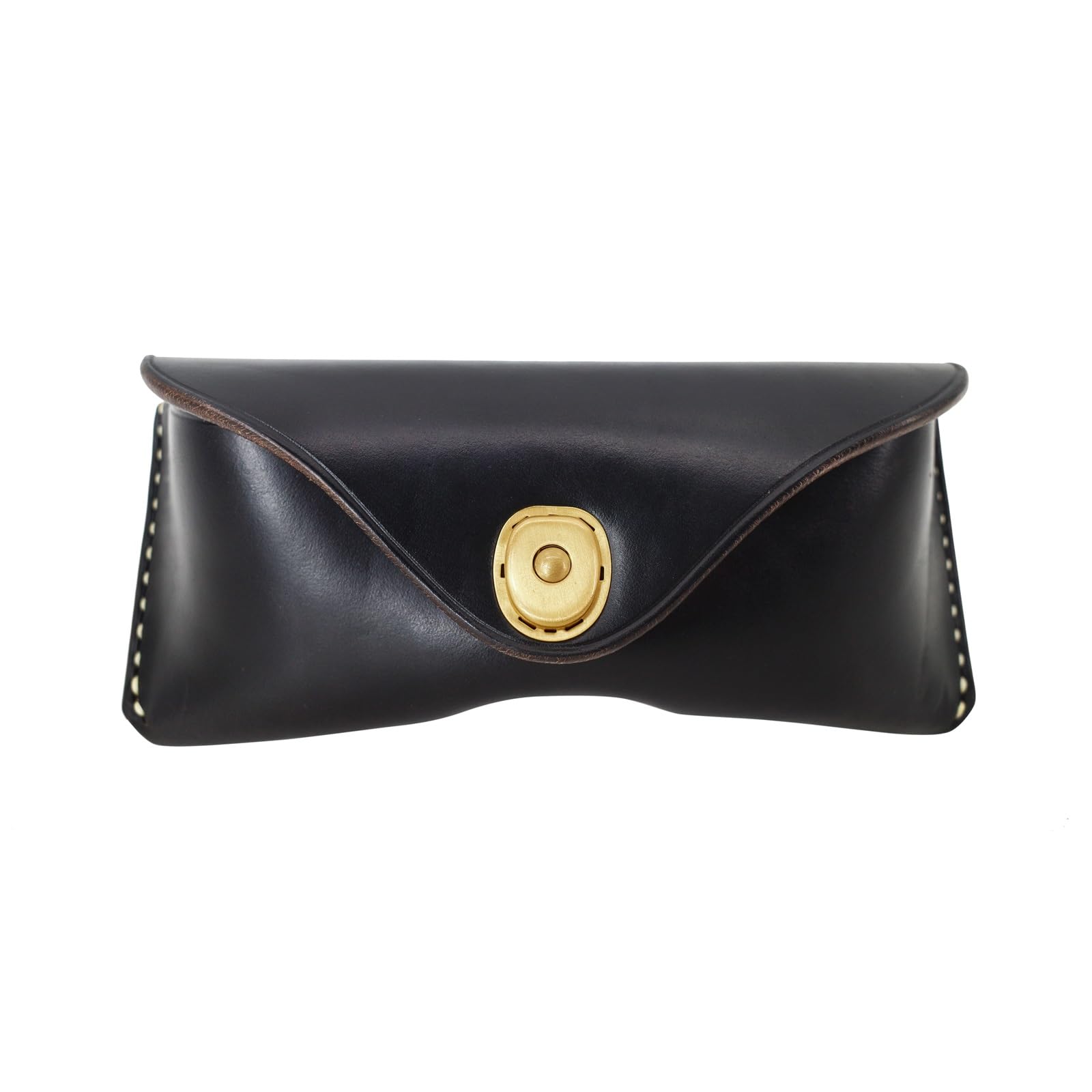 Retro-Leder-Brillenetui, Vintage-Leder-Brillenetui, Lesebrillen-Schutztasche for Damen und Herren (Grey : Black, Size : S)