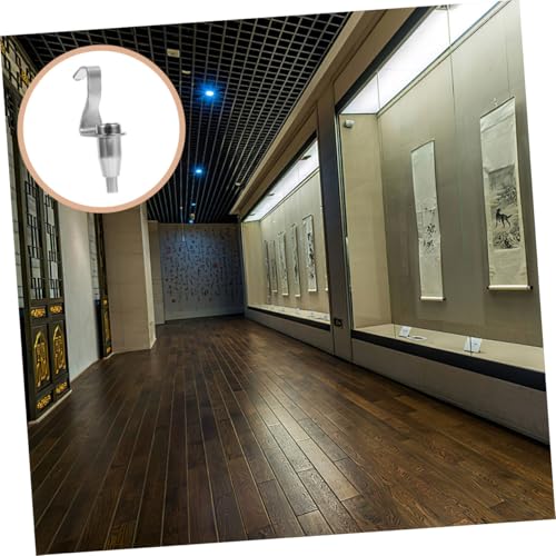 Image of Homoyoyo 24pcs Adjustable Picture Rail Hanging Hooks for of Photos and Artwork Durable Construction for Galleries and Exhibitions