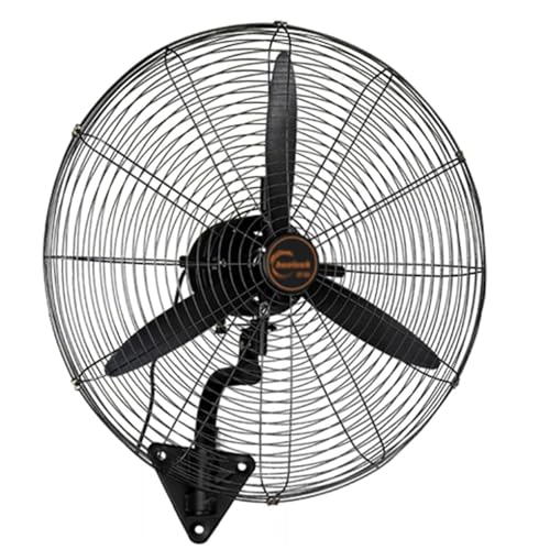 Ventilador de pared， Ventilador industrial de pared for exteriores con 3 velocidades, inclinación ajustable y oscilación de 120°