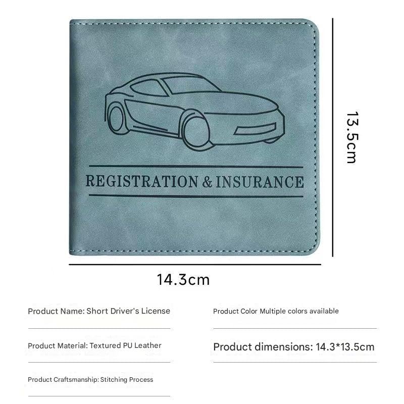 Auto Dokumentenmappe für BMW 1er 2er 3er 4er 5er 6er 7er X2 M3 M5 Z8 GT, Auto Fahrzeugschein Hülle Etui Zulassungsbescheinigung Schutztasche Zulassungshalter,A