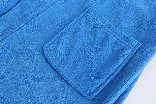 Boys Girls Bathrobe Soft Towel Hooded Robe Terry Cloth Cotton Bathrobe4