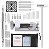 Watch-Band-Strap-Link-Pins-Remover-Repair-Tool24-in-1-Kit-with-6-Extra-Tips-Replacement20PCS-Cotter-PinSpring-Bar-Tool-Set1PCS-Head-Hammer Watch Band Strap Link Pins Remover Repair Tool,24 in 1 Kit with 6 Extra Tips Replacement,20PCS Cotter Pin,Spring Bar Tool Set,1PCS Head Hammer