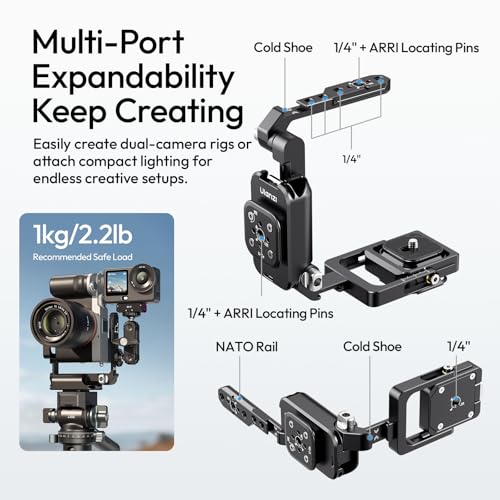 Image of ULANZI XJ01 Uka Universal Foldable Camera Cage & Stablizer, 2-in-1 Portable